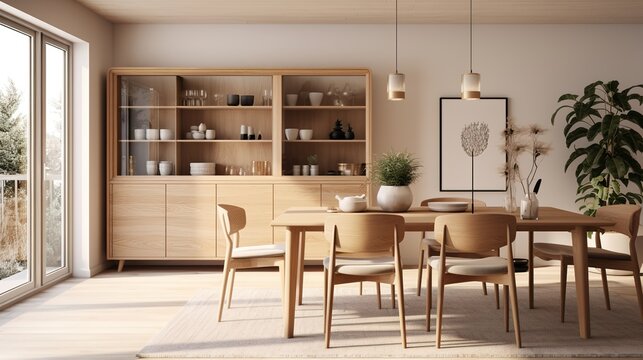 Modern Scandinavian Dining Room Interior Design