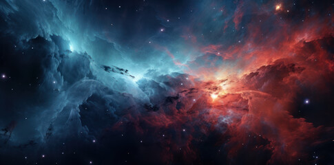 Fototapeta na wymiar Realistic Space Nebula Art