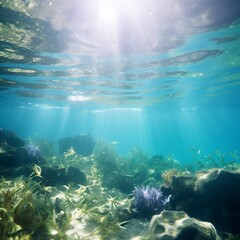 Magical underwater background