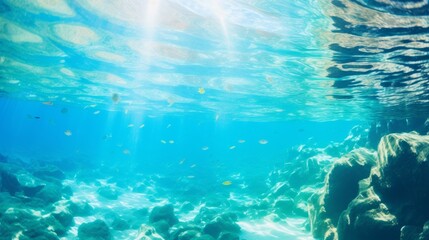 Naklejka na ściany i meble Magical underwater background