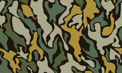 Full seamless camouflage texture pattern vector for military textile. Usable for Jacket Pants Shirt and Shorts. Dirty army camo masking design for skin fabric print and wallpaper. 