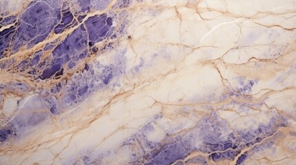 Beige Marble with Tanzanite Horizontal Background. Abstract stone texture backdrop. Bright natural material Surface. AI Generated Photorealistic Illustration.