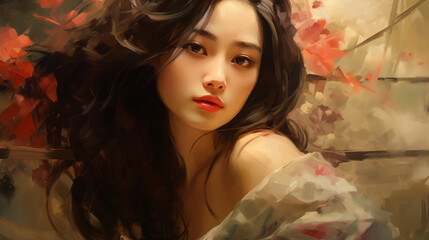 portrait of an Asian woman