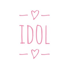 ''Idol'' Word Illustration Design