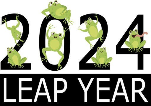 Frogs used to highlight the 2024 leap year