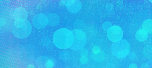Blue widescreen bokeh background for seasonal, holidays, event and celebrations with copy space for text or your images
