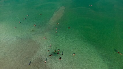 Aerial view of dead sea