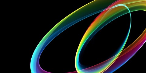 Transparent abstract rainbow curve backgrounds