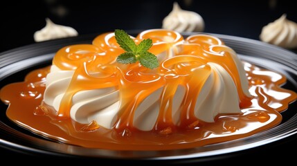 Choclate cake and cremy coffee.UHD wallpaper