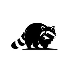 Raccoon Vector Logo Art - obrazy, fototapety, plakaty