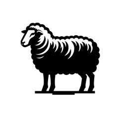 Sheep Vector Logo Art - obrazy, fototapety, plakaty