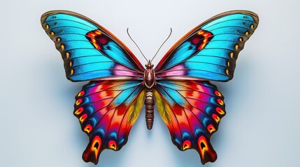 Beautiful Multicolored Butterfly Photo