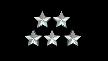 star on black background