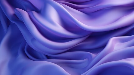 Blue Violet 3D Silky Waves