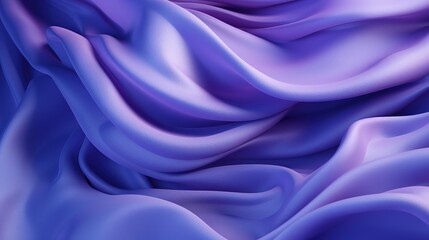 Obraz premium Blue Violet 3D Silky Waves
