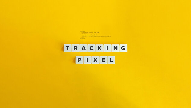 Tracking Pixel Term. Digital Marketing Pixel. Data Gathering and User Behavior Concept.