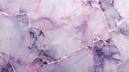Lavender Marble with Rose Quartz Horizontal Background. Abstract stone texture backdrop. Bright natural material Surface. AI Generated Photorealistic Illustration.