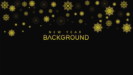 
Happy New Year Premium background wave line isolated black background. Modern futuristic graphic design element. minimalist symmetric