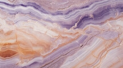Lavender Marble with Sandstone Horizontal Background. Abstract stone texture backdrop. Bright natural material Surface. AI Generated Photorealistic Illustration.