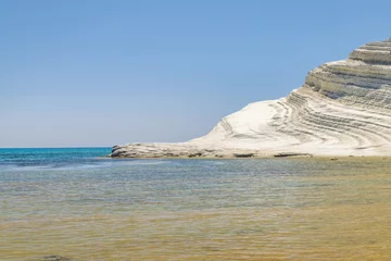 Cercles muraux Scala dei Turchi, Sicile The Scala dei Turchi - Stair of the Turks, rocky cliff on the coast of Realmonte, near Agrigento at Sicily, Italy, Europe.