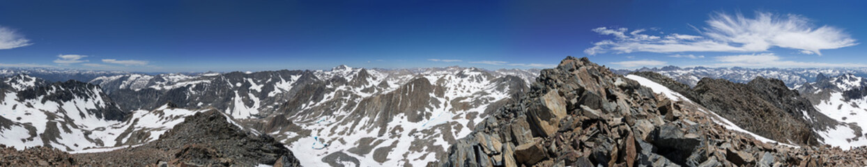 Mount McDuffie Sierra Mountain Panorama - obrazy, fototapety, plakaty