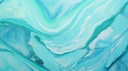 Obraz premium Mint Marble with Blue Glass Horizontal Background. Abstract stone texture backdrop. Bright natural material Surface. AI Generated Photorealistic Illustration.
