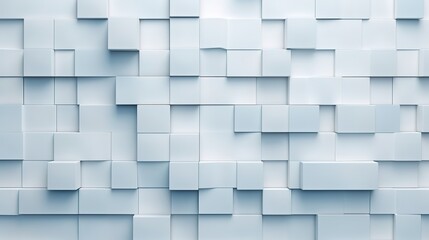 Light Blue Blocks Wall Background 