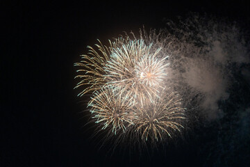 fireworks in the sky in Japan