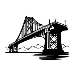 Bridge Vector Logo Art