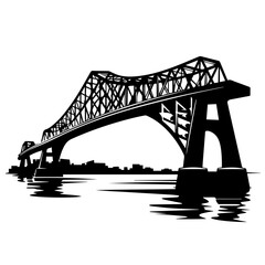 Bridge Vector Logo Art