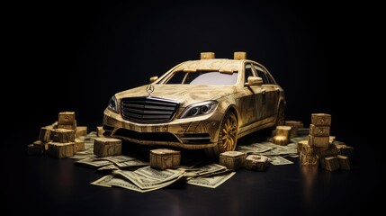 Luxury Car Made by Money