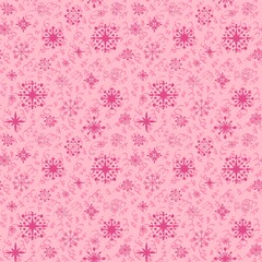 Christmas ice scribble seamless snowflakes pattern for wrapping paper and fabrics and linens and kids clothes print