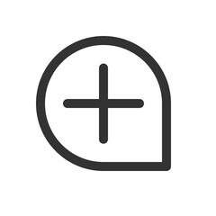 Chat & message line pixel perfect icon