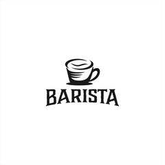 barista logo design, cafe, coffee, vector, vintage, coffee bar, coffee shop
