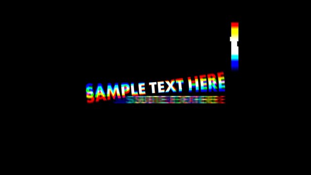 Clean RGB Glitch Lower Thirds