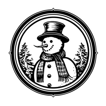 "Snowman Outline" Images – Browse 201 Stock Photos, Vectors, and Video ...