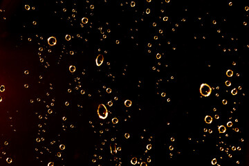 water drops on black surface, background - 678912221