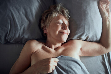 Senior Woman Waking Up Refreshed
