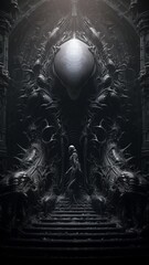 Scary image of morph lair by giga Ai generated art