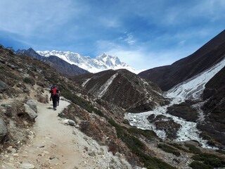 Fototapeta na wymiar Beautiful view of Himalayas trek