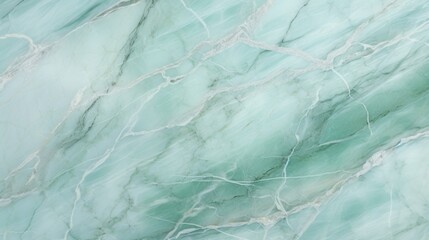 Obraz premium Mint Marble with Silver Veins Horizontal Background. Abstract stone texture backdrop. Bright natural material Surface. AI Generated Photorealistic Illustration.