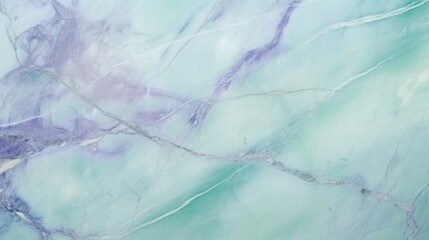 Mint Marble with Tanzanite Horizontal Background. Abstract stone texture backdrop. Bright natural material Surface. AI Generated Photorealistic Illustration.
