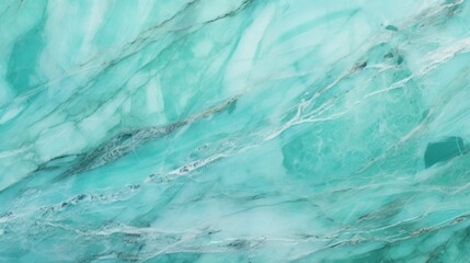 Naklejka premium Mint Marble with Turquoise Horizontal Background. Abstract stone texture backdrop. Bright natural material Surface. AI Generated Photorealistic Illustration.