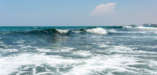 Fototapeta premium Cyprus landscape in ayia napa for banner background