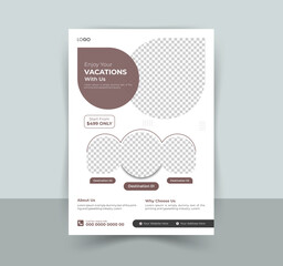 Creative Travel Flyer Design, travel flyer design | image space included
