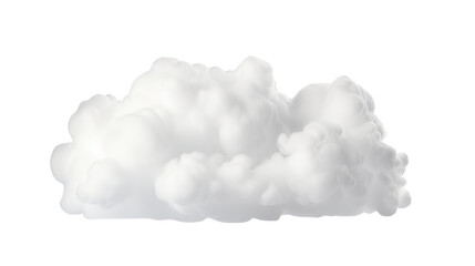 a white cloud isolated on white