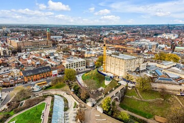Fototapeta na wymiar Mesmerizing view of the cityscape of Norwich, England