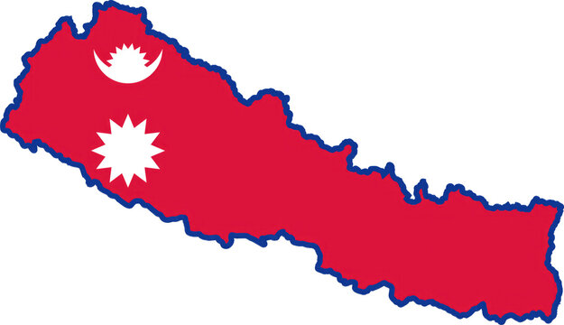 Nepal country and flag