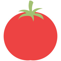 Tomato fruit element. Vector element with vegetarian theme. Illustration.