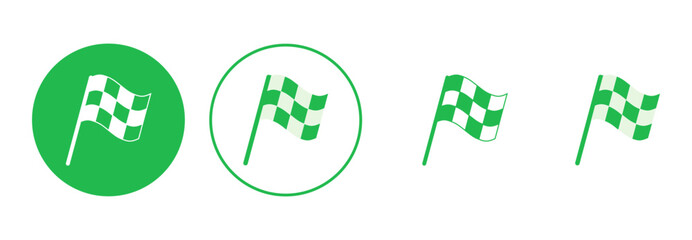 Racing flag icon set. race flag icon.Checkered racing flag icon